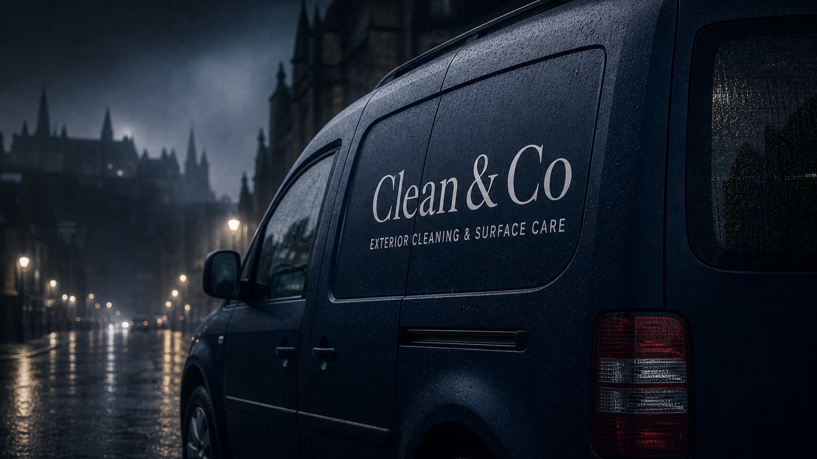 AyeClean vehicle placeholder for roofline access
